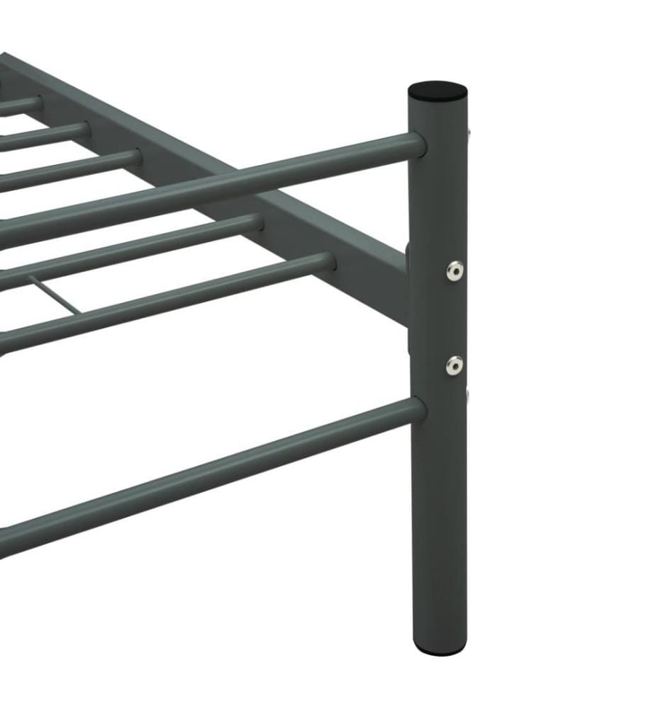 Bettgestell Grau Metall 120x200 cm