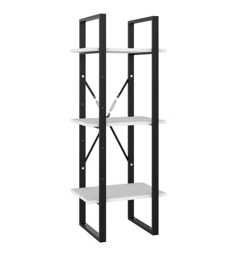 Bibliothèque à 5 niveaux Blanc 40x30x175 cm Aggloméré