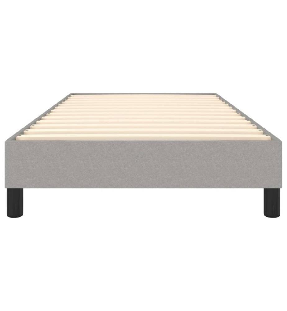 Boxspringbett Hellgrau 90x190 cm Stoff
