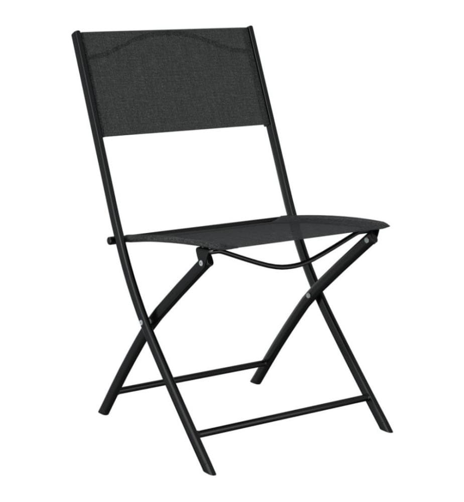 3-tlg. Bistro-Set Stahl Schwarz