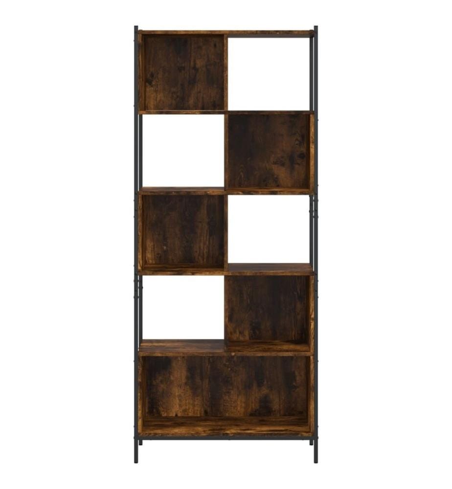Bücherregal Räuchereiche 72x28x172 cm Holzwerkstoff