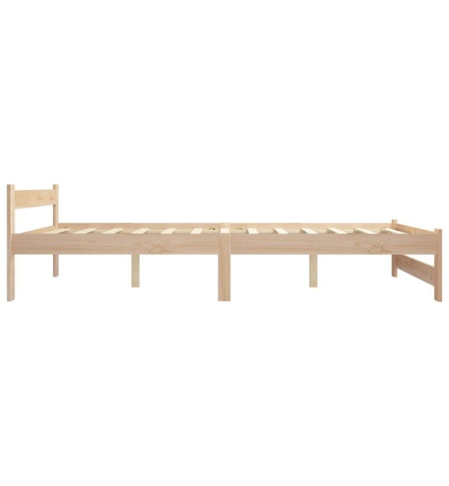 Cadre de lit Bois de pin massif 120x200 cm