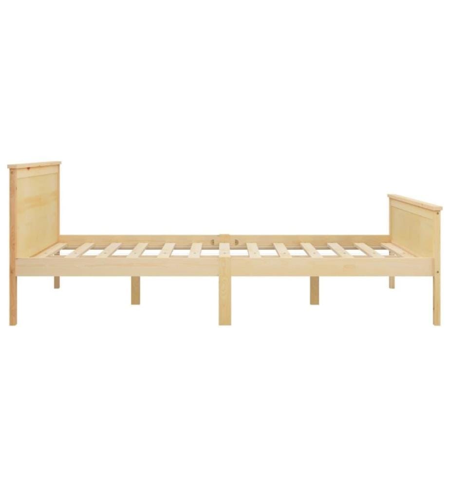 Cadre de lit Bois de pin massif 120x200 cm