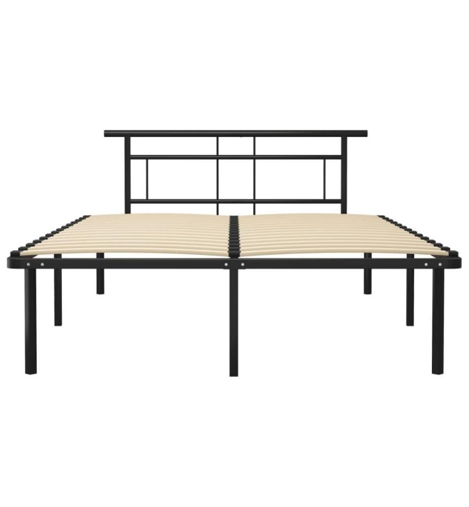 Bettgestell Schwarz Metall 140x200 cm