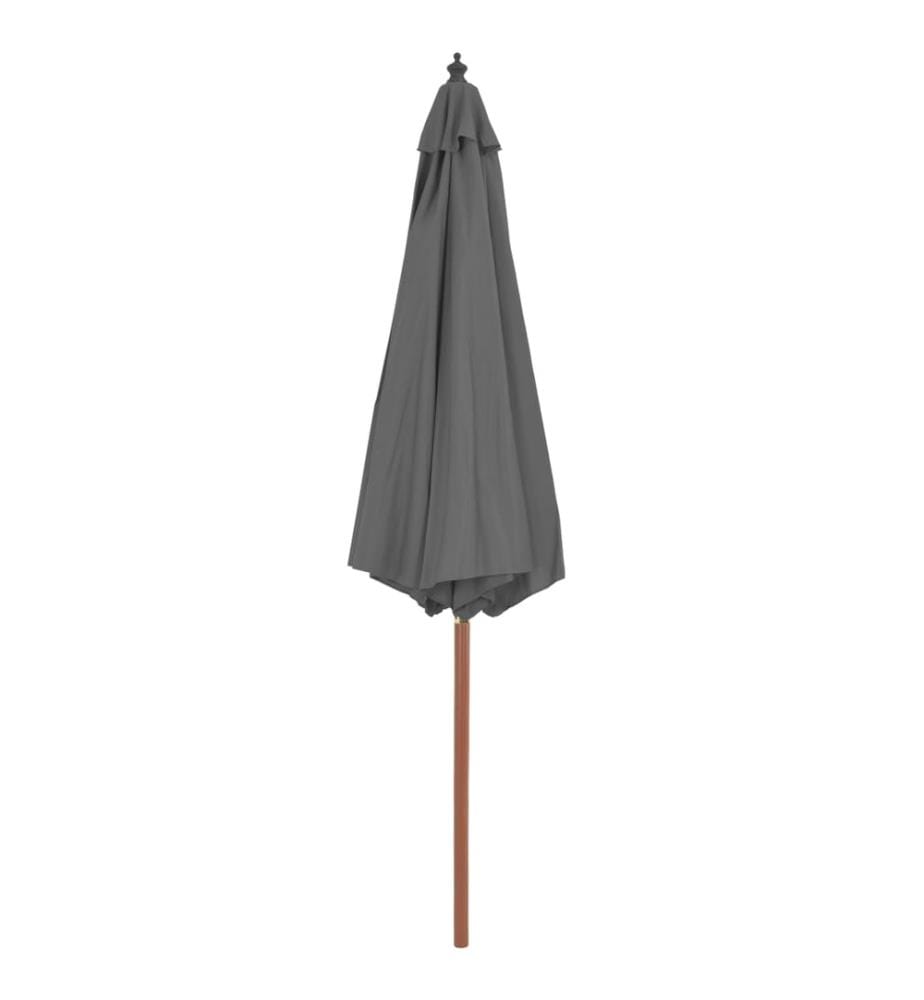Sonnenschirm mit Holz-Mast 300 cm Anthrazit