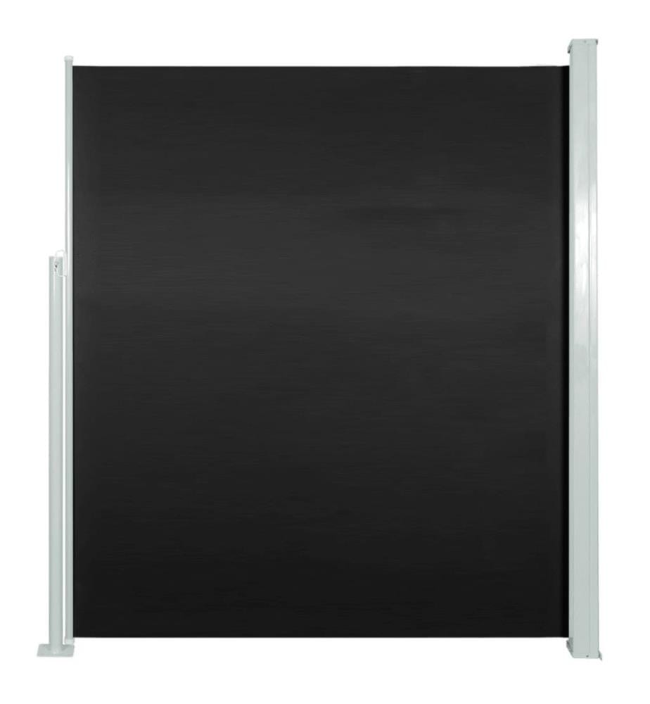 Ausziehbare Seitenmarkise 160x500 cm Schwarz