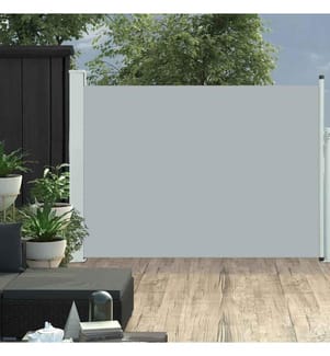 Ausziehbare Seitenmarkise 100×500 cm Grau