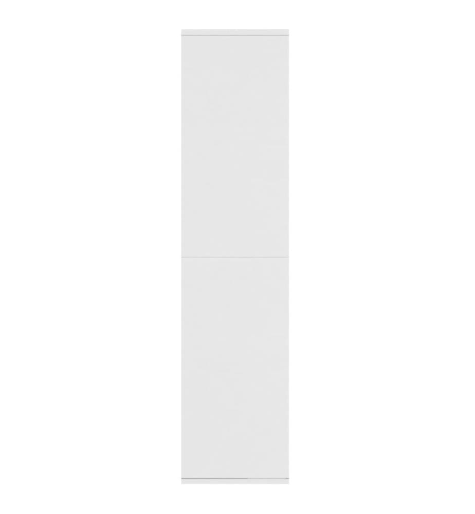 Bücherregal/Sideboard Weiss 66×30×130 cm Holzwerkstoff