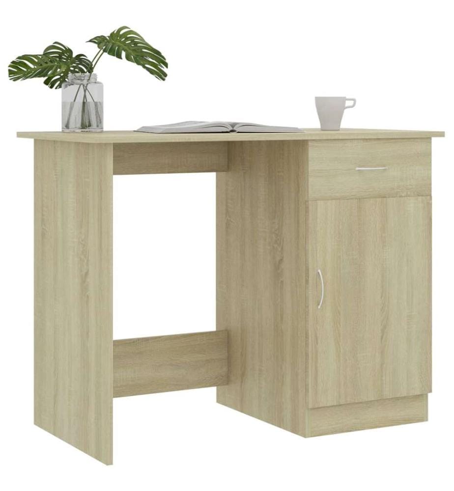Schreibtisch Sonoma-Eiche 100x50x76 cm Holzwerkstoff