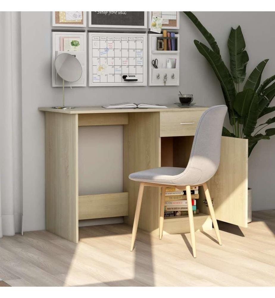 Schreibtisch Sonoma-Eiche 100x50x76 cm Holzwerkstoff