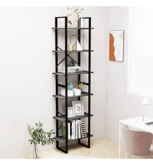 Lagerregal Grau 60x30x210 cm Holzwerkstoff