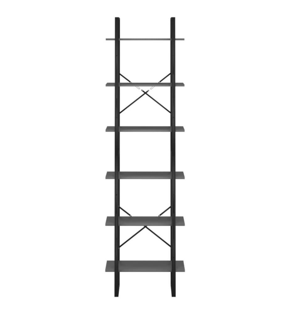 Lagerregal Grau 60x30x210 cm Holzwerkstoff
