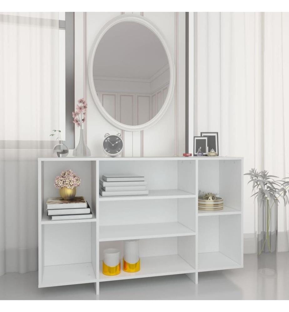 Sideboard Weiss 120x30x75 cm Holzwerkstoff