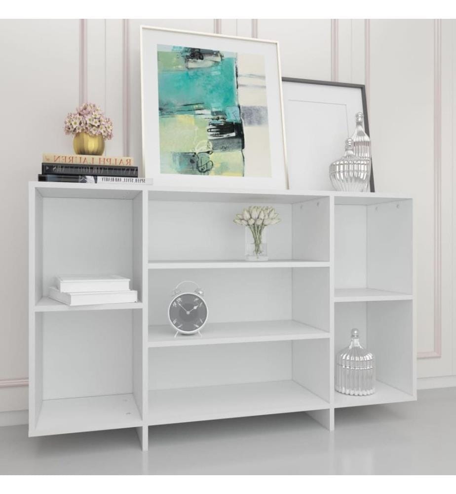 Sideboard Weiss 120x30x75 cm Holzwerkstoff
