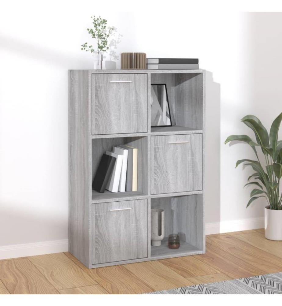 Lagerschrank Grau Sonoma 60x29,5x90 cm