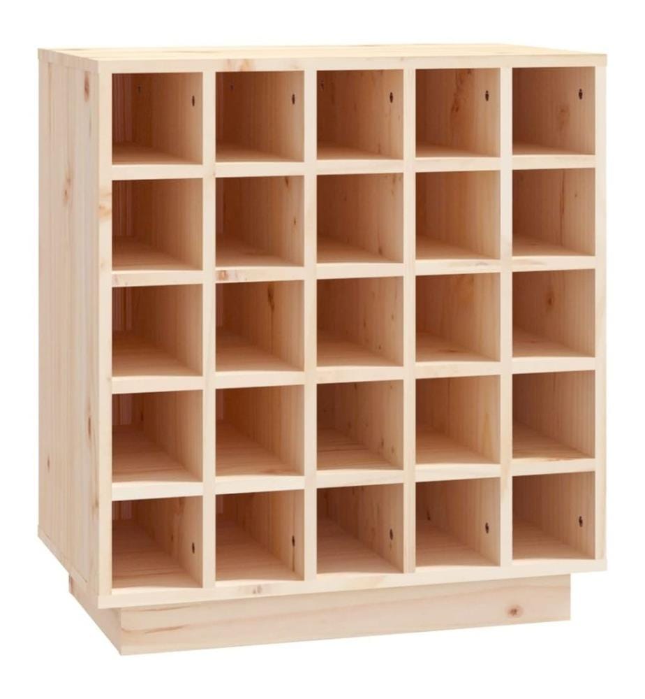 Weinregal 55,5x34x61 cm Massivholz Kiefer