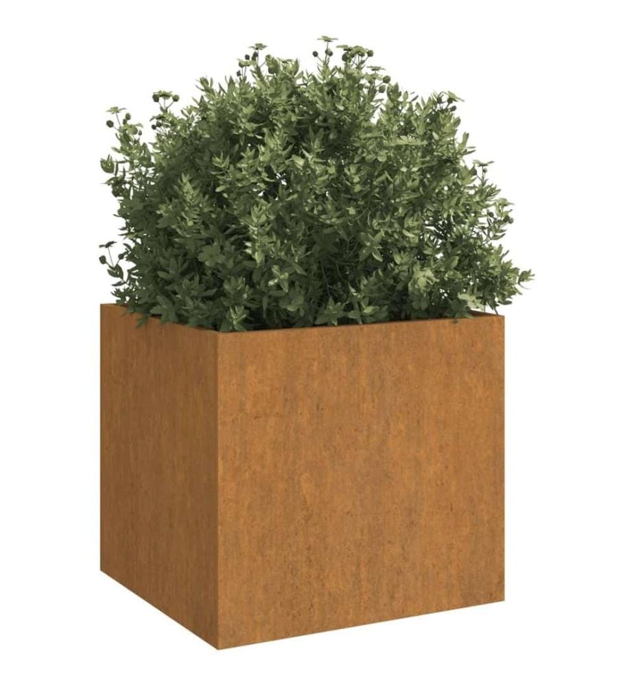 Jardinière 32x30x29 cm acier corten