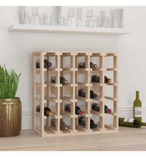 Weinregal 58,5x33x60,5 cm Massivholz Kiefer