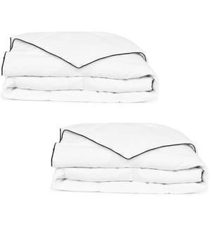 Couette en duvet d'hiver 2 pcs 140 x 200 cm