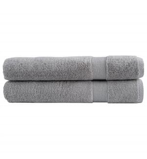 Premium-Handtücher SOLUND 2 Stk. Grau 100x200 cm 600 g/m²