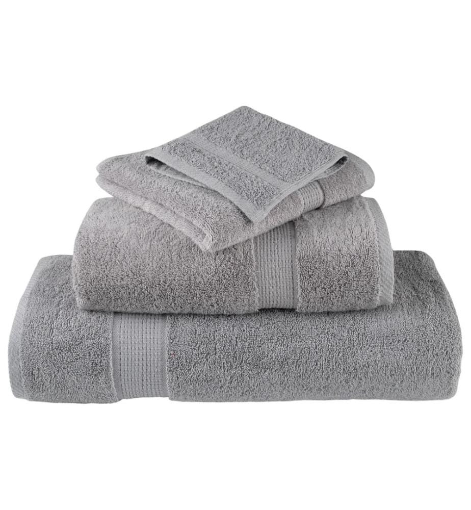 Serviettes de qualité supérieure SOLUND 2 pcs gris 600 g/m²