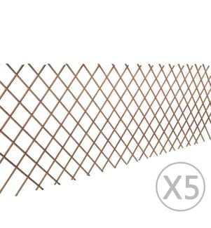 Weidenzaun 5 Stk. 180x90 cm