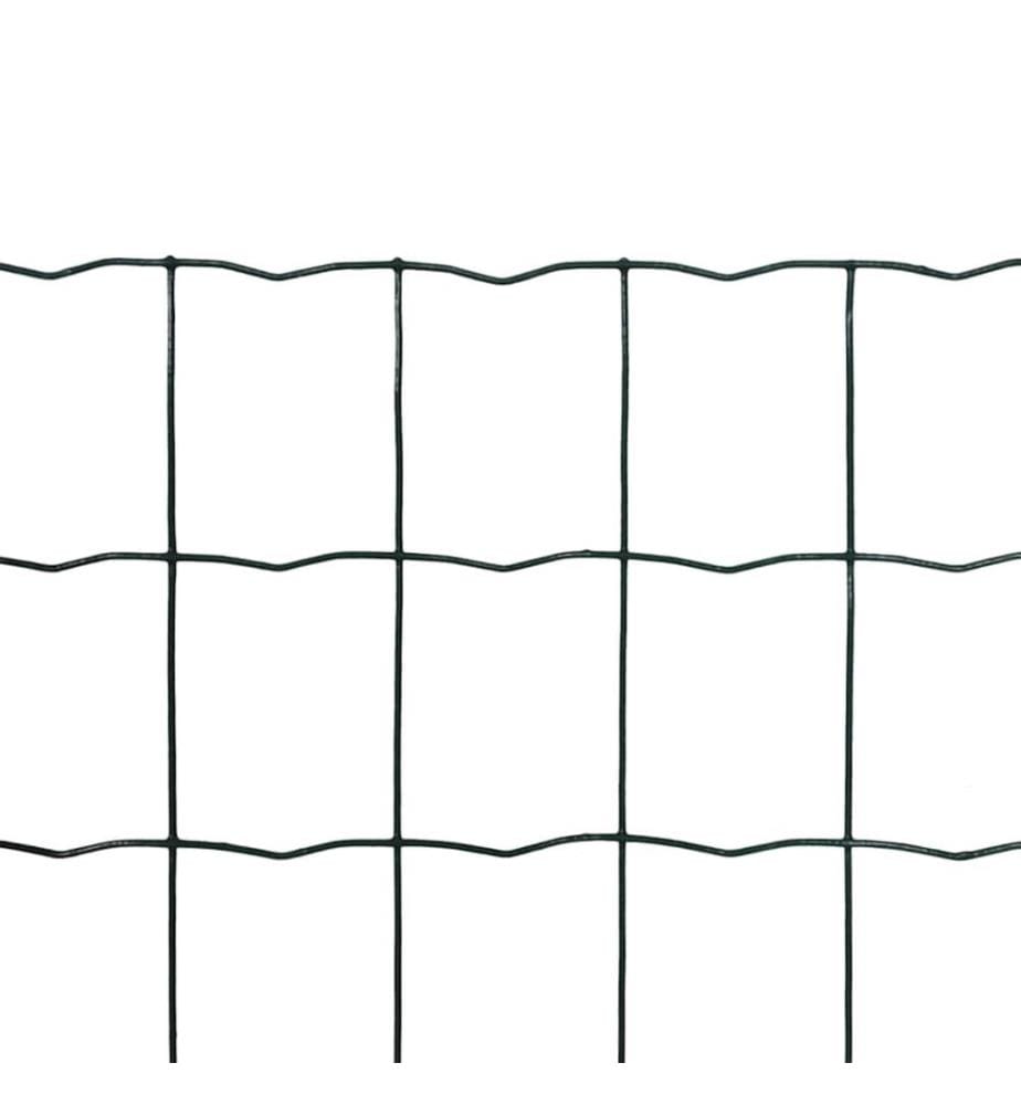 Clôture euro Acier 25 x 1,0 m Vert