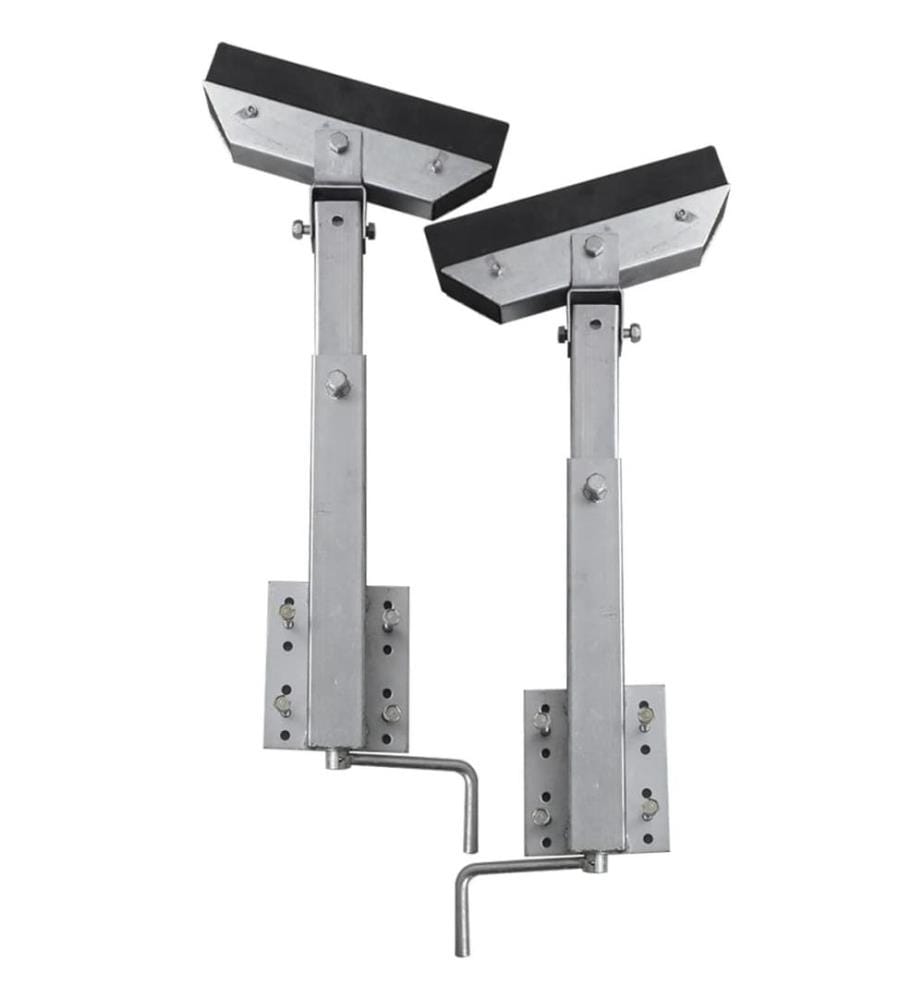 Bootstrailer-Stützen Vollgummi 2er-Set 63 - 88 cm