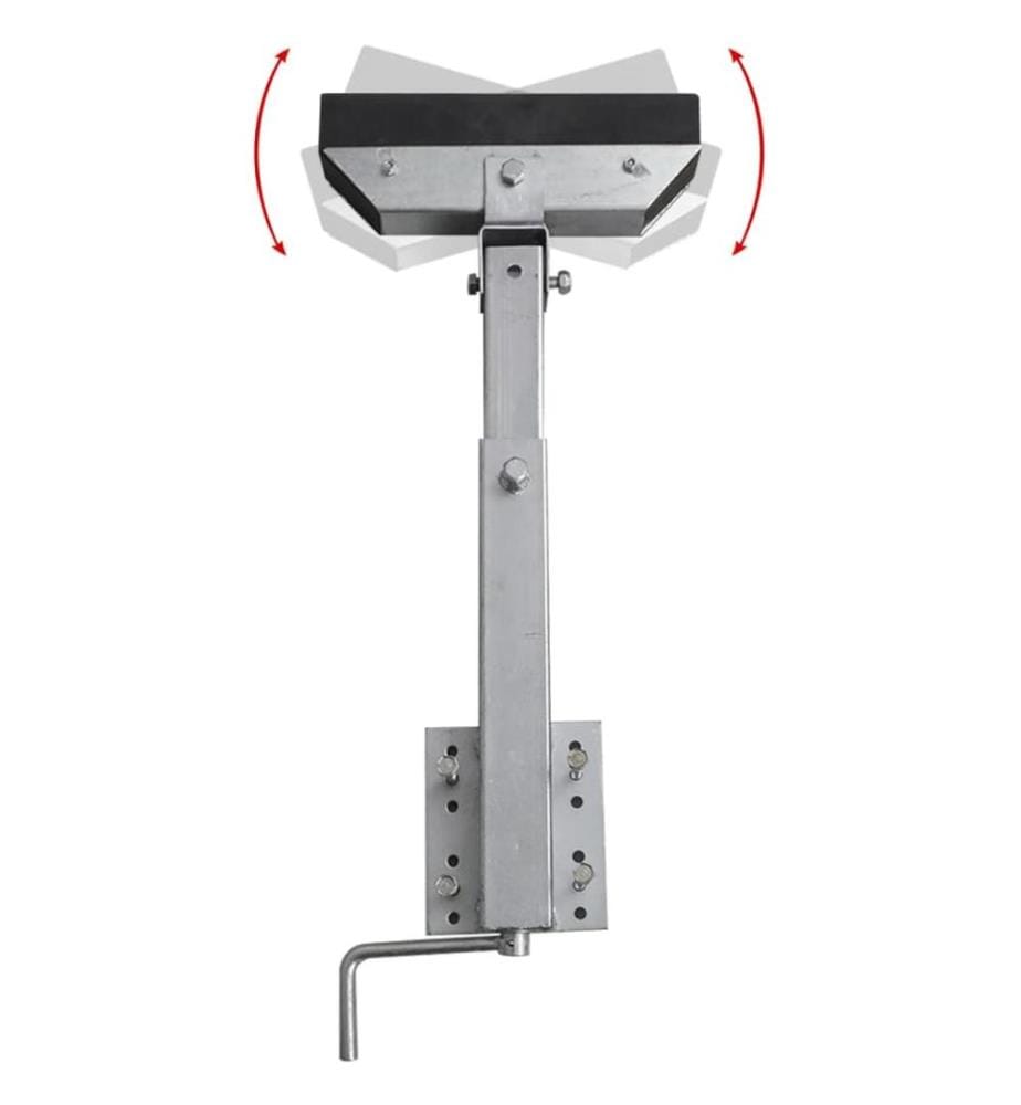 Bootstrailer-Stützen Vollgummi 2er-Set 63 - 88 cm