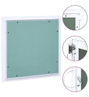 Revisionsklappe mit Aluminium-Rahmen und GK-Einlage 400x400 mm