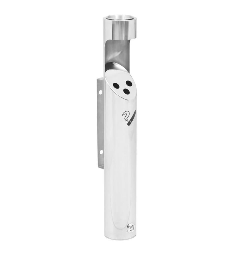 Cendrier à fixation murale Acier inoxydable