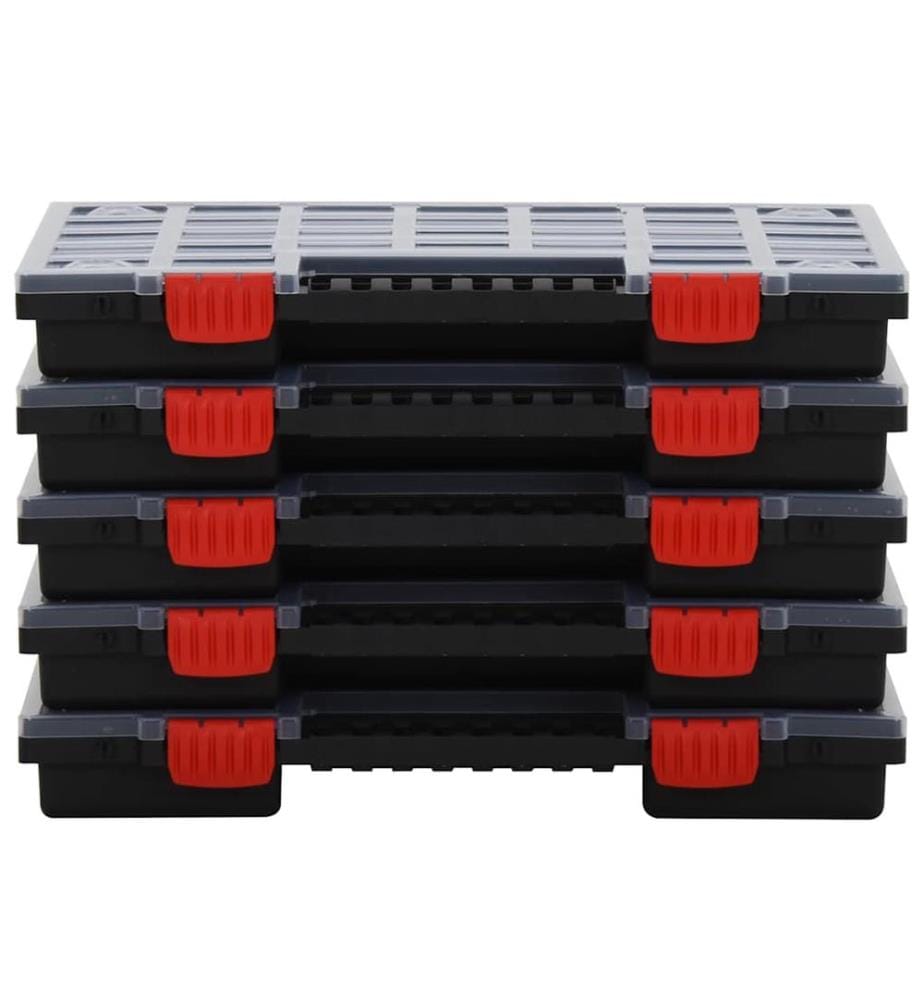 Boîtes d'assortiment 5 pcs 40x30x5 cm Polypropylène