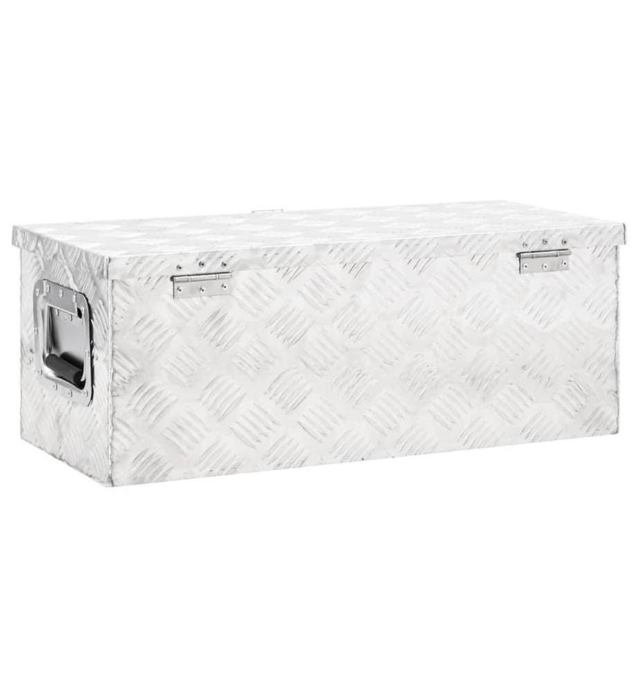 Aufbewahrungsbox Silbern 70x31x27 cm Aluminium