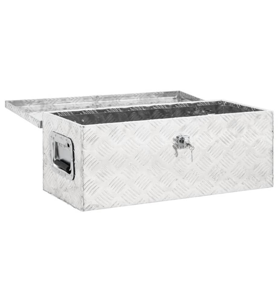 Aufbewahrungsbox Silbern 70x31x27 cm Aluminium