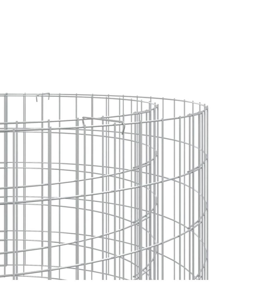 Foyer en gabion Ø 100 cm fer galvanisé