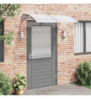 Türvordach Grau 150x100 cm Polycarbonat