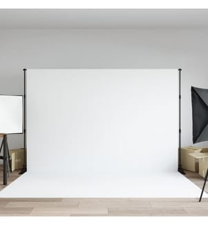 Hintergrundstativ Schwarz 305x243 cm Stahl