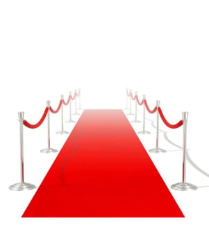 Roter Teppich 1x5 m Extra Schwer 400 g/m²