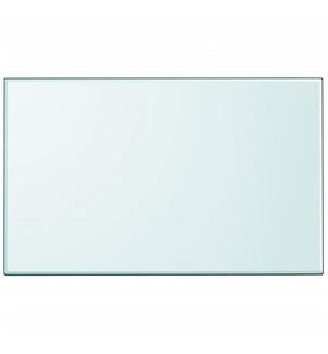 Dessus de table rectangulaire en verre trempé 1000 x 620 mm
