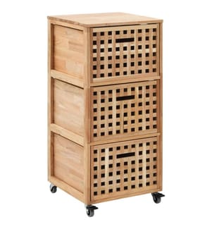 Badschrank 41x41x91 cm Massivholz Walnuss