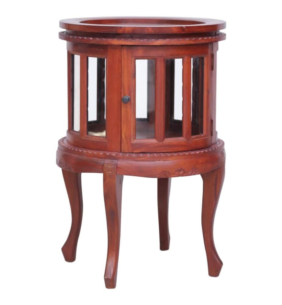 Armoire de vitrine Marron 50x50x76 cm Bois d'acajou massif