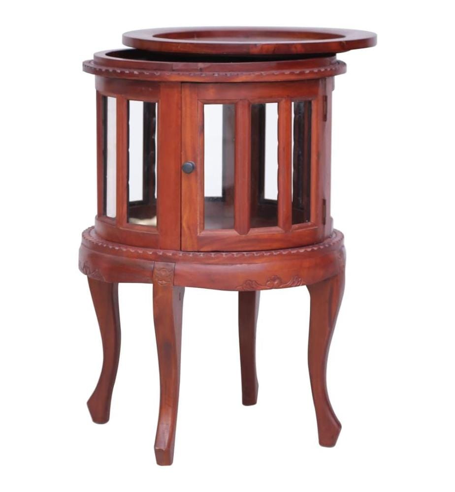 Armoire de vitrine Marron 50x50x76 cm Bois d'acajou massif