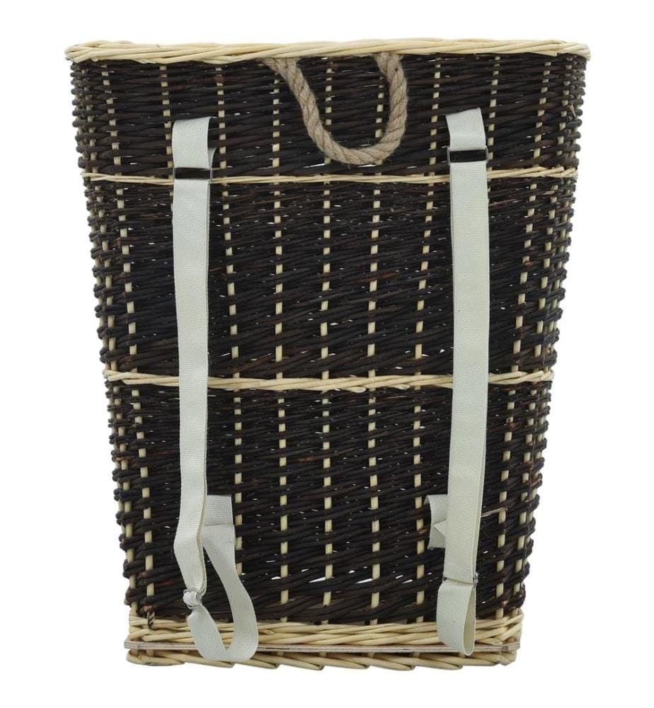 Sac à dos bois de chauffage sangles de transport 57x51x69 cm
