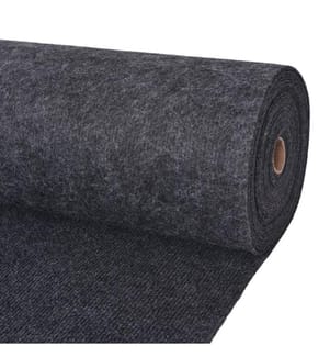 Messeteppich Rillen 1,2x15 m Anthrazit