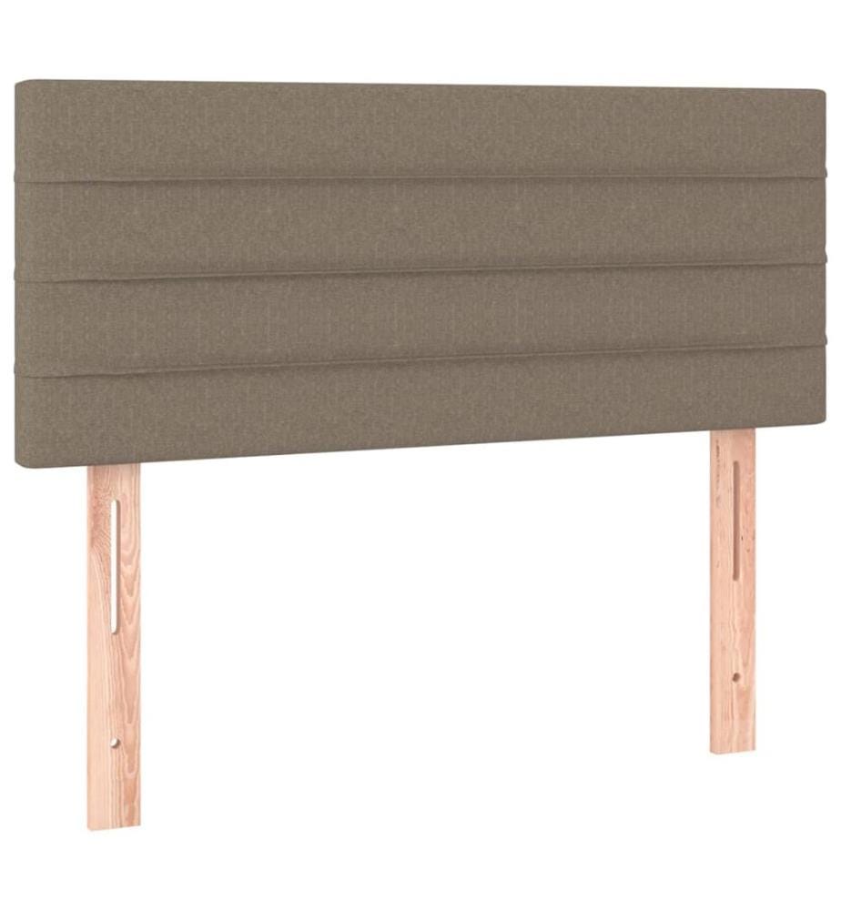 LED Kopfteil Taupe 90x5x78/88 cm Stoff