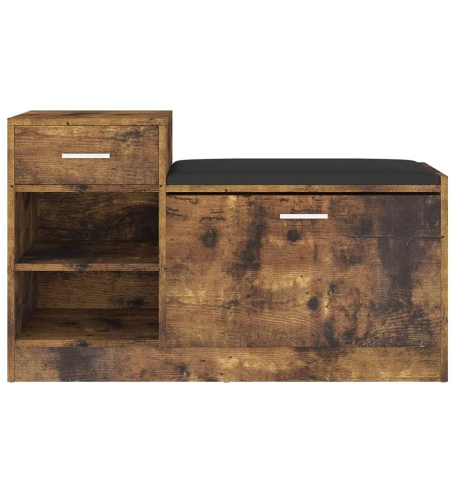 Schuhbank Räuchereiche 94,5x31x57 cm Holzwerkstoff