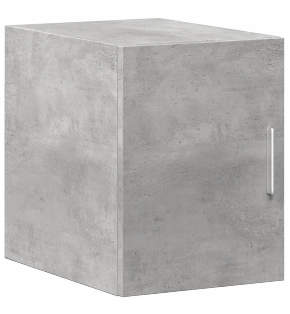 Armoire de rangement mince gris béton 30x42,5x225 cm