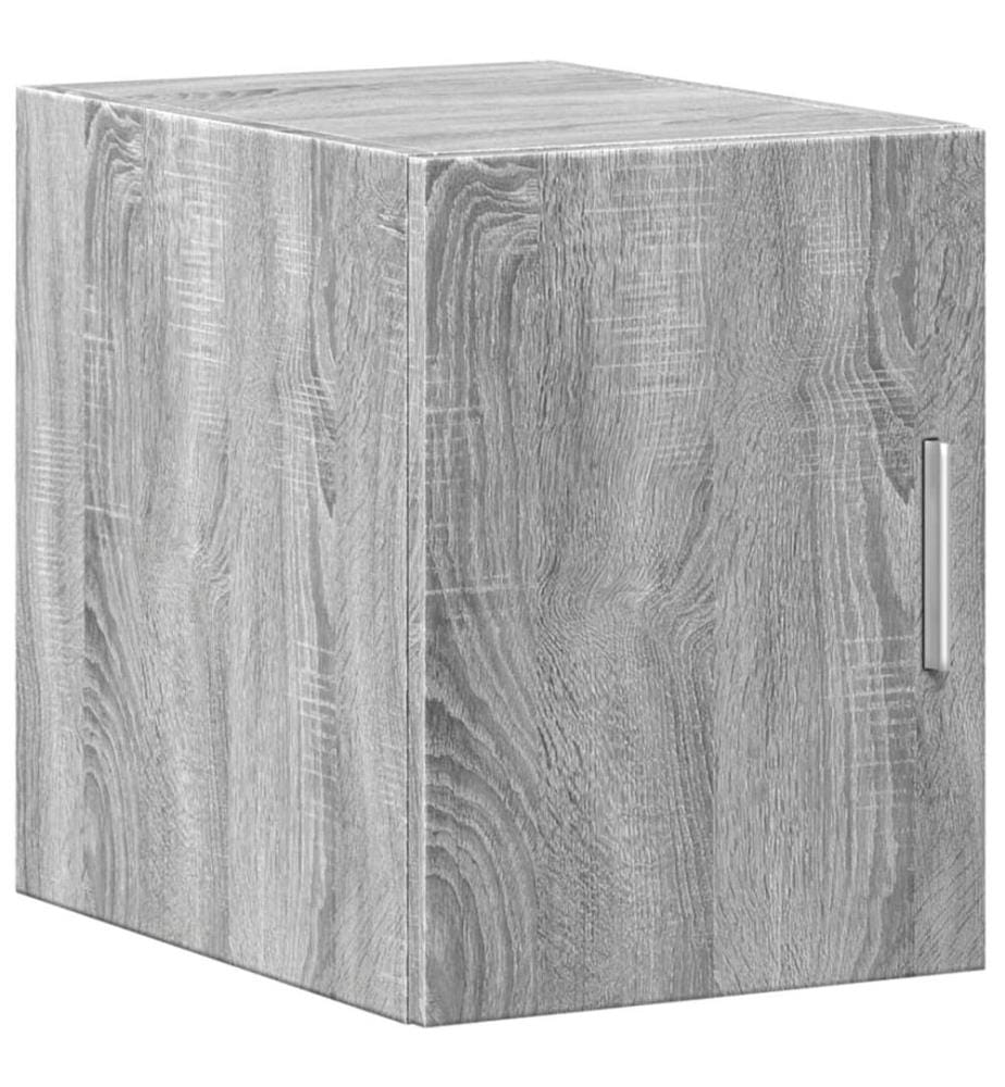 Hochschrank Schmal Grau Sonoma 30x42,5x225 cm Holzwerkstoff