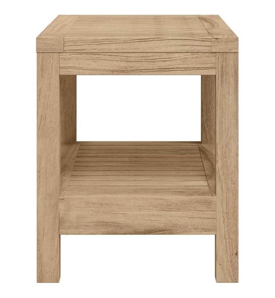 Table d'appoint de salle de bain 60x30x45cm bois de teck solide