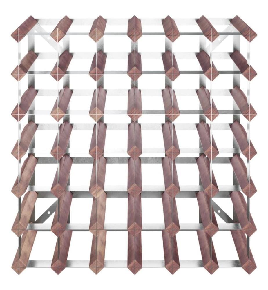 Casier à bouteilles pour 42 bouteilles Marron Bois pin solide